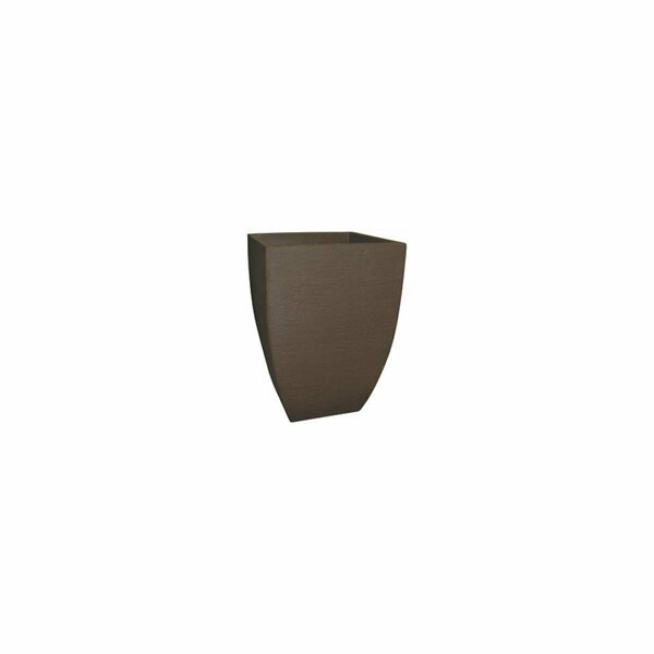 Curtilage 36 in. Modern Square Planter - Coffee CU3016809